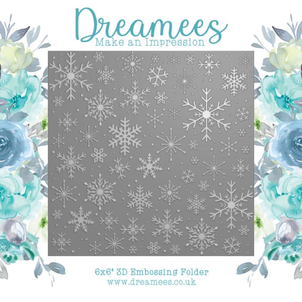 Make an Impression: 3D Snowflake 6x6 Embossing Folder